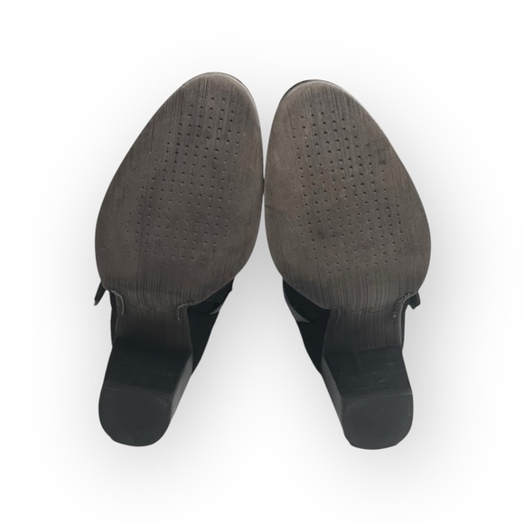 Paula Bahia ✿ Suede Double Buckle Wrap Strap Engineer Boots ✿ Black ✿ 39 8.5M 9M - Picture 13 of 17